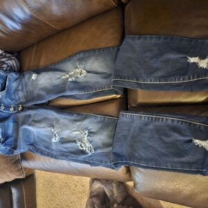 Distressed Blue Jeans for Women